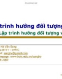 Bài giảng Lập trình hướng đối tượng: Chương 1 - GV. Hà Văn Sang