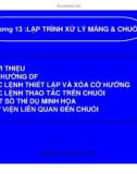 Cấu trúc Máy tính và Lập trình Assembly - Chương 13