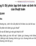 Thiết kế và phân tích thuật toán-Chương 2