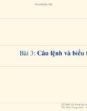 Bài giảng Kỹ thuật lập trình: Bài 3 - TS. Đào Trung Kiên