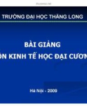 Bài giảng kinh tế học đại cương - Bài 3: Các lực lượng cung, cầu trên thị trường