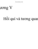 Bài giảng Nguyên lý thống kê kinh tế (ĐH KTQD) - Chương 5: Hồi qui và tương quan