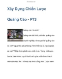 Xây Dựng Chiến Lược Quảng Cáo - P13