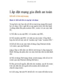 Lắp đặt mạng gia đình an toàn-P2