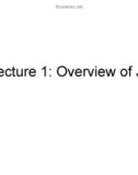 Lecture 1: Overview of Java