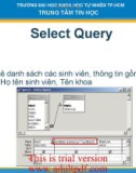 TÀI LIỆU HỌC Select Query _2