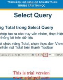 TÀI LIỆU HỌC Select Query