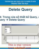 TÀI LIỆU HỌC Delete Query