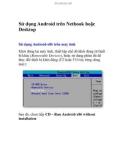 Sử dụng Android trên Netbook hoặc Desktop