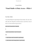 Viewing .NET Data - Visual Studio và Data Access – Phần 4