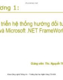 Bài giảng Lập trình hướng đối tượng: Chương 1 - ThS. Nguyễn Thị Khiêm Hòa