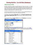 Visual Basic 6- Chương 13- Cơ sở dữ liệu