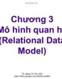 Bài giảng Cơ sở dữ liệu (Database): Chương 3 - TS. Đặng Thị Thu Hiền