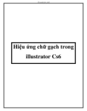 Hiệu ứng chữ gạch trong illustrator Cs6