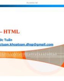 Bài giảng Lập trình Web: DOM – HTML - Trần Phước Tuấn