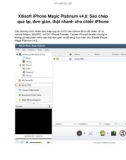 Xilisoft iPhone Magic Platinum v4.0: Sao chép qua lại, đơn giản, thật nhanh cho chiếc