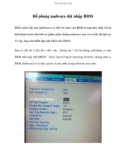 Đề phòng malware đột nhập BIOS