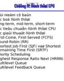 Hệ điều hành - Chương IV: Định thời CPU