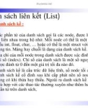 Bài giảng Danh sách liên kết