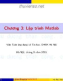 Bài giảng Matlab: Chương 3 - ĐHBK Hà Nội