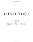 Bài giảng Cơ sở dữ liệu - Bài 3: Ngôn ngữ SQL