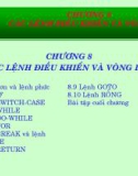 Bài giảng Hệ thống máy tính và ngôn ngữ C - Chương 8: Các lệnh điều khiển và vòng lặp (GV. Nguyễn Nhật Nam)