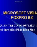 Microsoft visual foxpro 6.0 - hệ quản trị cơ sở dữ liệu phần 2