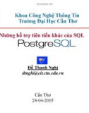 Bài giảng Cơ sở dữ liệu nâng cao - Chương 4: Những hỗ trợ tiên tiến khác của SQL