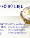 Bài giảng Cơ sở dữ liệu: Chương 1 - Đỗ Thị Mai Hường