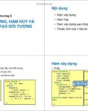 Bài giảng Lập trình hướng đối tượng và C++: Chương 5