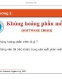 Bài giảng Công nghệ phần mềm - Chương 2: Khủng hoảng phần mềm