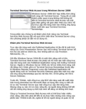Terminal Services Website Access trong Windows Server 2008