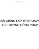 Kỹ thuật lập trình Java