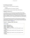 Firewall Management Interface