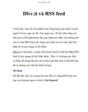 Dlvr.it và RSS feed- P1