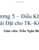 Bài giảng Trí tuệ nhân tạo: Chương 5 - Trần Ngân Bình