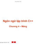 Ngôn ngữ lập trình C++ Chương 4 – Mảng