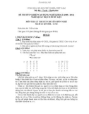 Đề thi tốt nghiệp cao đẳng nghề khoá II (năm 2008 - 2011) nghề Quản trị cơ sở dữ liệu môn thi lý thuyết nghề - Mã đề thi: QTCSDL-LT13