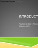 Applied Software Project Management - INTRODUCTION