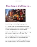 Hong Kong có gì lạ không em…