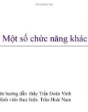 Bài 17: Một số chức năng khác - SVTH: Trần Hoài Nam