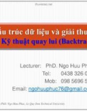 Bài giảng Cấu trúc dữ liệu và giải thuật – Bài 4: Kỹ thuật quay lui (Backtracking)