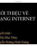 Thuyết trình: Giới thiệu về mạng Internet