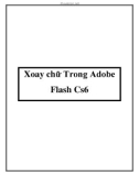 Xoay chữ Trong Adobe Flash Cs6