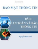 Bài 1: An toàn và bảo mật thông tin