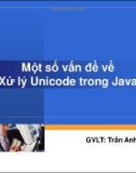 Một số vấn đề về xử lý Unicode trong Java