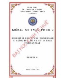 Khóa luận tốt nghiệp: Đánh giá hiệu quả sản xuất kinh doanh của Công ty cổ phần đầu tư dệt may Thiên An Phát