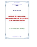 Luận văn Thạc sĩ Hóa học: Nghiên cứu hấp phụ Cr(VI) trong dung dịch nước bằng chất xúc tác thải FCC từ nhà máy lọc dầu Dung Quất