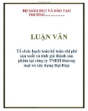 LUẬN VĂN: Tổ chức hạch toán kế toán chi phí sản xuất và tính giá thành sản phẩm tại công ty TNHH thương mại và xây dựng Đại Hợp