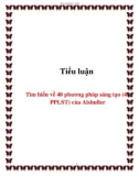 Tiểu luận: Tìm hiểu về 40 phương pháp sáng tạo (40 PPLST) của Alshuller